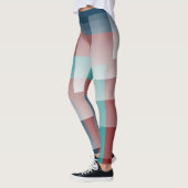 Blauwgroen bordeauxblauw leggings (Links)