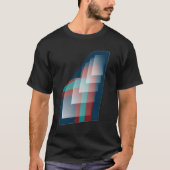 Blauwgroen bordeauxblauw t-shirt (Voorkant)