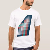 Blauwgroen bordeauxblauw t-shirt (Voorkant)