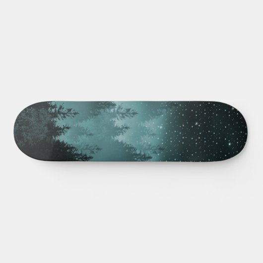 Blauwgroen bosecolaxie Dream #1 #decor #art Persoonlijk Skateboard (Horizontaal)