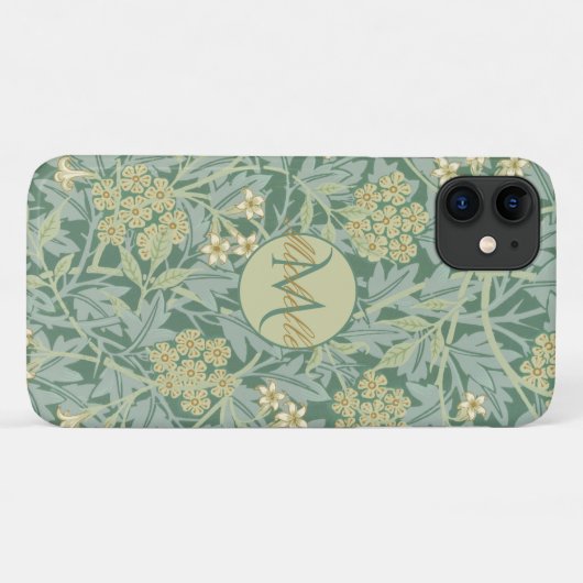  Blauwgroen botanische en groene flora Case-Mate iPhone Case (Achterkant (horizontaal))