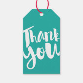 Blauwgroen briefing met briefing cadeaulabel (Voorkant)