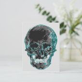 Blauwgroen Briefkaart (Staand voorkant)