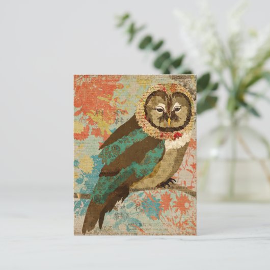 Blauwgroen Briefkaart (Staand voorkant)