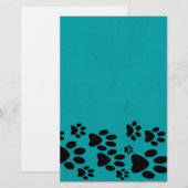 Blauwgroen Briefpapier afdrukken (Voorkant / Achterkant)