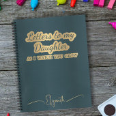 Blauwgroen brieven aan mijn dochter Keepsake Memor Notitieboek