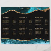 blauwgroen brochure en goudmakerij (Achterkant)