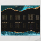 blauwgroen brochure en goudmakerij (Achterkant)