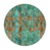 Blauwgroen bruine esthetische patina geïnspireerd snijplank (Voorkant)