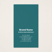 Blauwgroen Bruine Waterverf Haarklem Display Kaart (Achterkant)