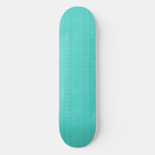 Blauwgroen bubbel streep patterned Skateboard (Voorkant)