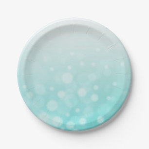 Blauwgroen Bubbels Kleine taart papier Borden Papieren Bordje