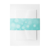 Blauwgroen bubbels trekken buikribben uitnodigingen wikkel (Voorkant Voorbeeld)