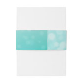 Blauwgroen bubbels trekken buikribben uitnodigingen wikkel (Achterkant Voorbeeld)