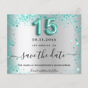 Blauwgroen budget van Quinceanera Silver, behalve  Flyer