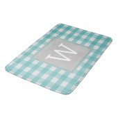 Blauwgroen Buffalo Pset Monogram Bath Mat (Gekanteld)