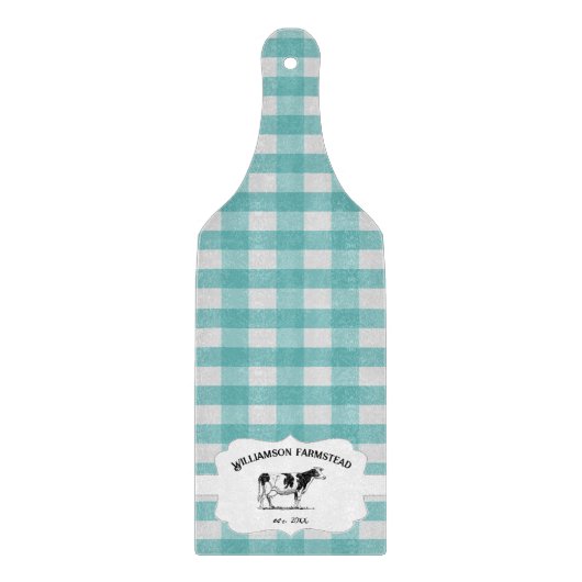 Blauwgroen buffelzone Koe Boerderij snijraad Snijplank (Voorkant)