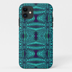 Blauwgroen buig patroon Case-Mate iPhone case