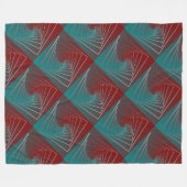 blauwgroen buikspin fleece deken (Voorkant (Horizontaal))