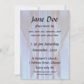 Blauwgroen buizen voor het uitnodigen van concerte kaart (Achterkant)