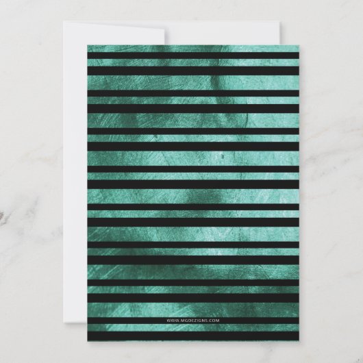  Blauwgroen bundelballonnen op Afstuderen Kaart (Achterkant)