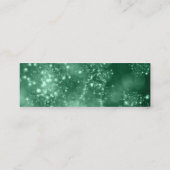 Blauwgroen busontwerp 5-profielkaart mini visitekaartje (Achterkant)