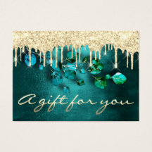 Blauwgroen Cadeaubonnen drijft Eyelash Makeup Hair