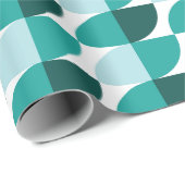 Blauwgroen Cadeaupapier (Rol Hoek)