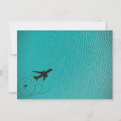 Blauwgroen Californisch paspoort Bedankkaart (Achterkant)