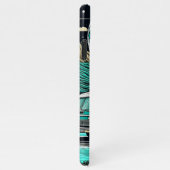  Blauwgroen camper in de bergen iPhone Hoesje (Rechterkant)