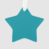 Blauwgroen "Catto" Star Ornament (achterkant)