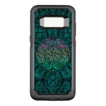 Blauwgroen Celtic Mandala Otterbox Galaxy S8 Hoesj