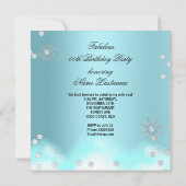 Blauwgroen Champagne-wedstrijd op hoog niveau Kaart (Achterkant)