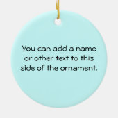 Blauwgroen Cheering Rocks T-shirts en Gifts Keramisch Ornament (Achterkant)