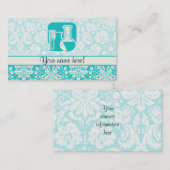 Blauwgroen chemie visitekaartje (Voorkant / Achterkant)