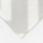 Blauwgroen Chevron Monogram Fleece Blanket (Hoek)