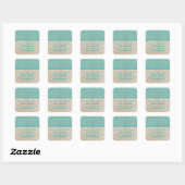 Blauwgroen Chevron sparen de Stickers van de Datum (Vel)