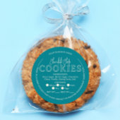 Blauwgroen Chocolade Chip Cookies Cottage Sticker
