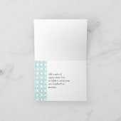 Blauwgroen cirkelpatroon - Hartelijk dank - kaart (Binnen)