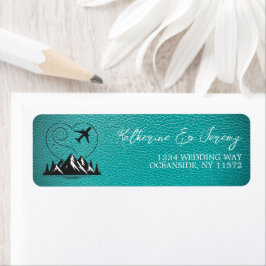 Blauwgroen Colorado Passport Etiket