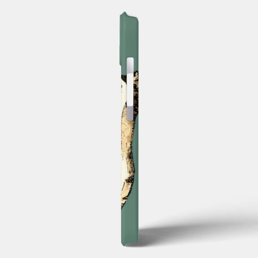 Blauwgroen Conch Shell Case-Mate iPhone Case (Achterkant / Links)