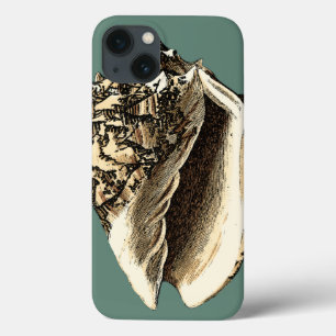Blauwgroen Conch Shell Case-Mate iPhone Case