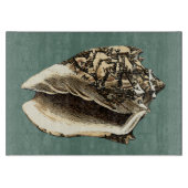Blauwgroen Conch Shell Snijplank (Voorkant)