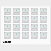 Blauwgroen Conch Shell sparen de Stickers van de D (Vel)