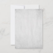 Blauwgroen conch Shell Wedding RSVP-Kaart RSVP Kaartje (Achterkant)