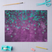 Blauwgroen Confetti op Paarse ontkoppeling Tissuepapier (Craft)