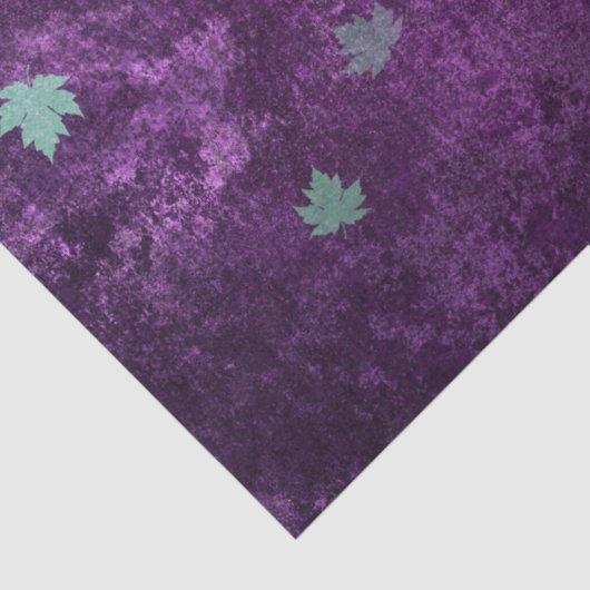 Blauwgroen Confetti op Paarse ontkoppeling Tissuepapier (Detail)