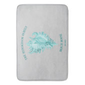 Blauwgroen container Shell Bath Mat (Voorkant Verticaal)