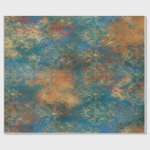 Blauwgroen Cooper Patina Cadeaupapier (Vlak)