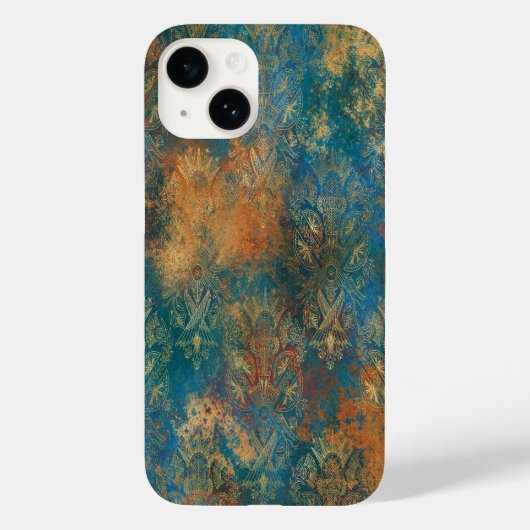 Blauwgroen Cooper Patina Case-Mate iPhone Case (Achterkant)